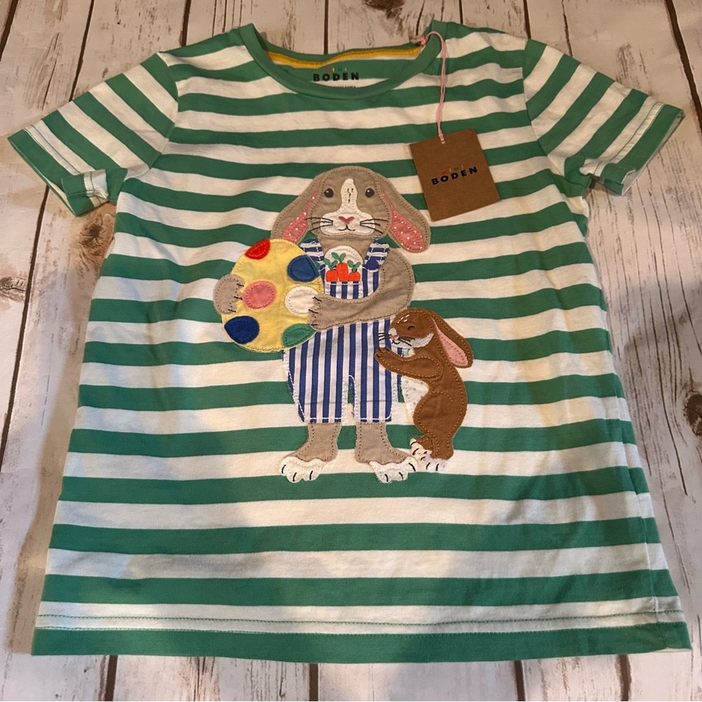 Mini boden Easter bunny tee